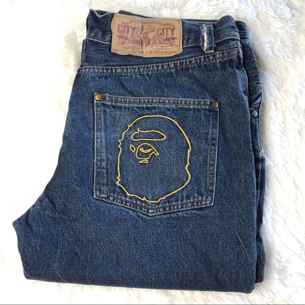 A bathing ape bape jeans